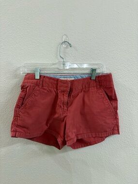 J. Crew Coral Pink Cotton Bermuda Shorts